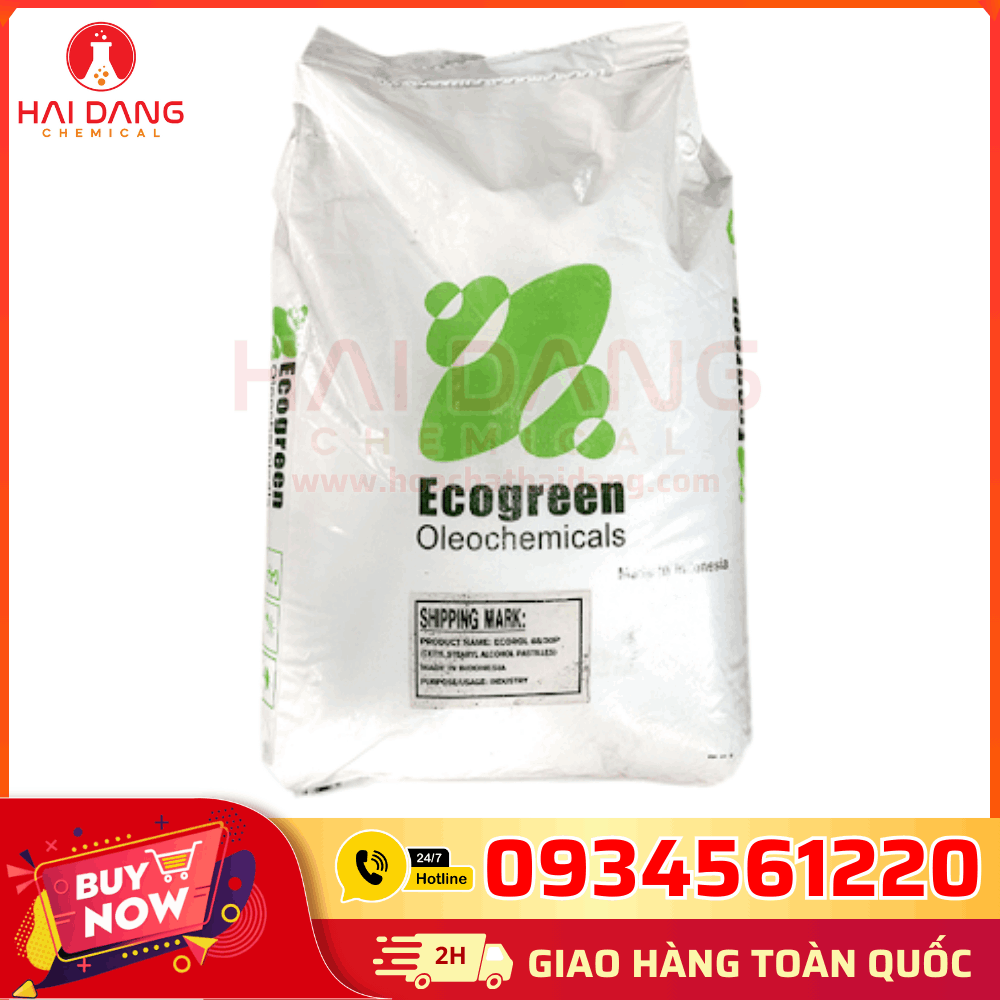Cetyl Stearyl Alcohol Sáp Nhũ Hóa Indonesia Bao 20kg – Hóa Chất Hải Đăng Chính Hãng