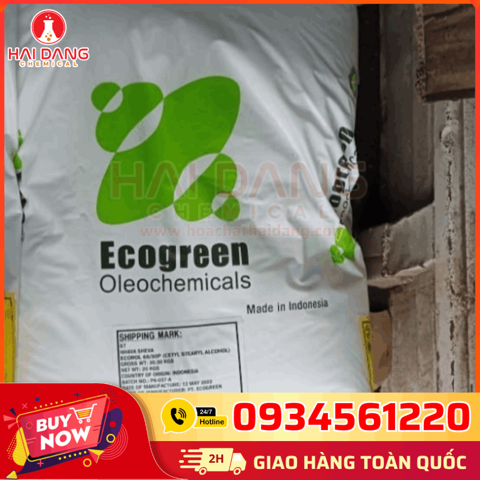 Cetyl Stearyl Alcohol – Sáp Nhũ Hóa Indonesia Chính Hãng Bao 20kg Chuẩn COA, MSDS