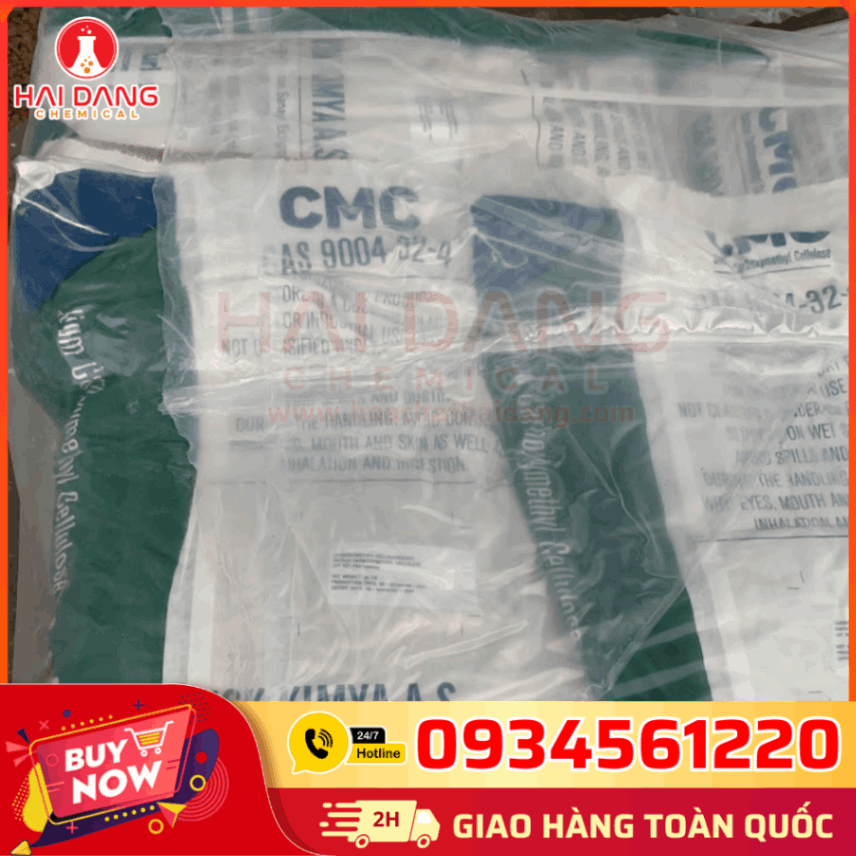 Chất Tạo Đặc CMC – Xuất Xứ Thổ Nhĩ Kỳ Bao 25kg Chính Hãng Chuẩn COA, MSDS