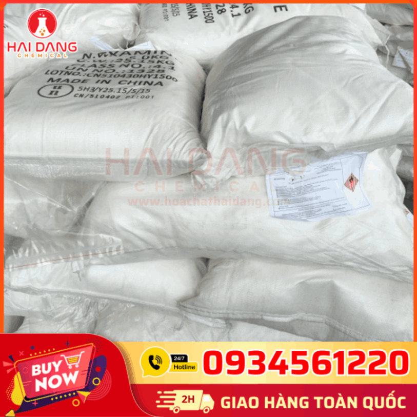 Kho Hàng Hexamine 99% Trung Quốc 25kg Bao – Hóa Chất Hải Đăng Cung Cấp Toàn Quốc