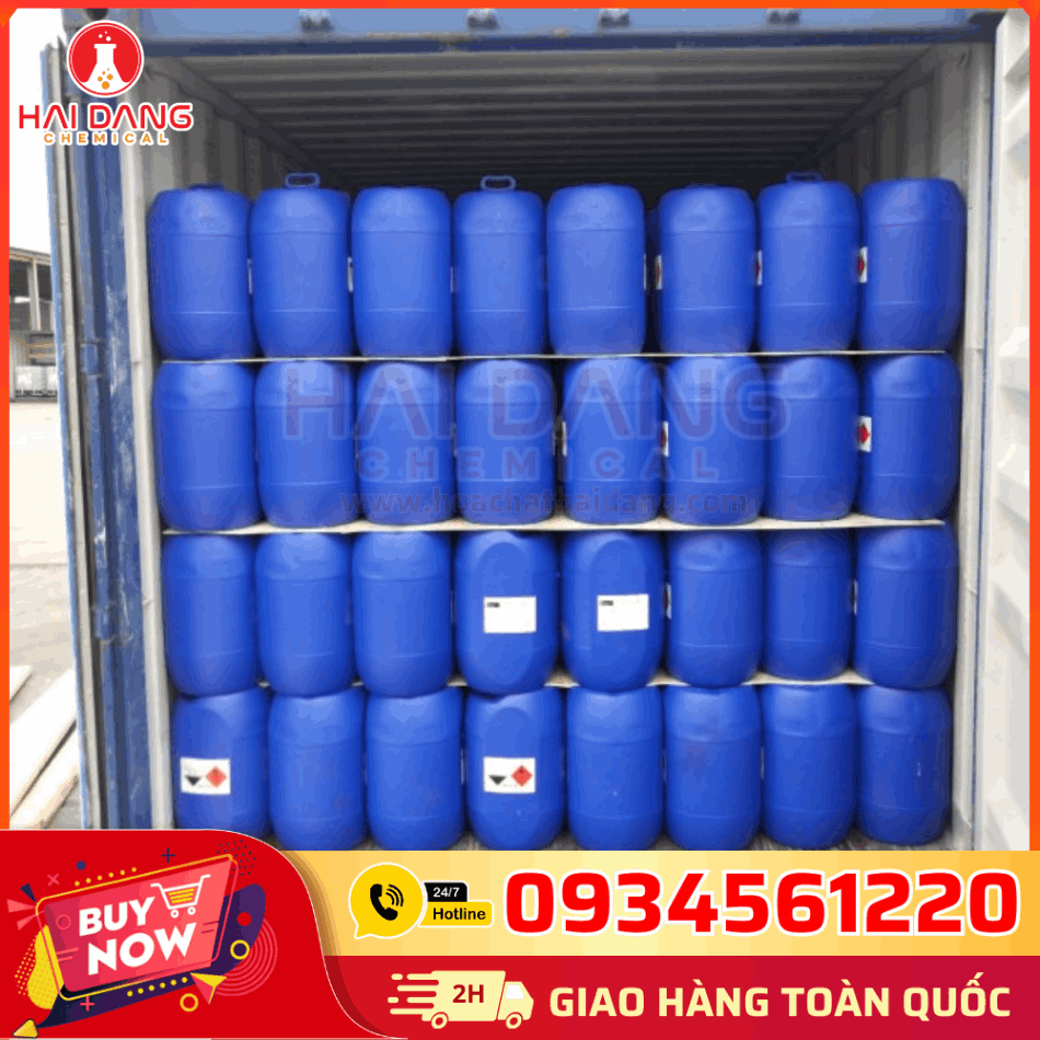 Kho Hóa Chất Hải Đăng – Axit Fomic HCOOH Trung Quốc 25kg/can, cung cấp toàn quốc, hàng chính hãng, chất lượng đảm bảo.