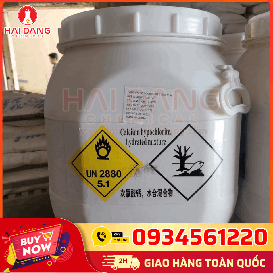 C₃Cl₃N₃O₃ 90% – Viên Clo TCCA 200g Trung Quốc, Dạng Nén Tan Chậm, Dùng Trong Hồ Bơi, Ao Nuôi Và Xử Lý Nước.
