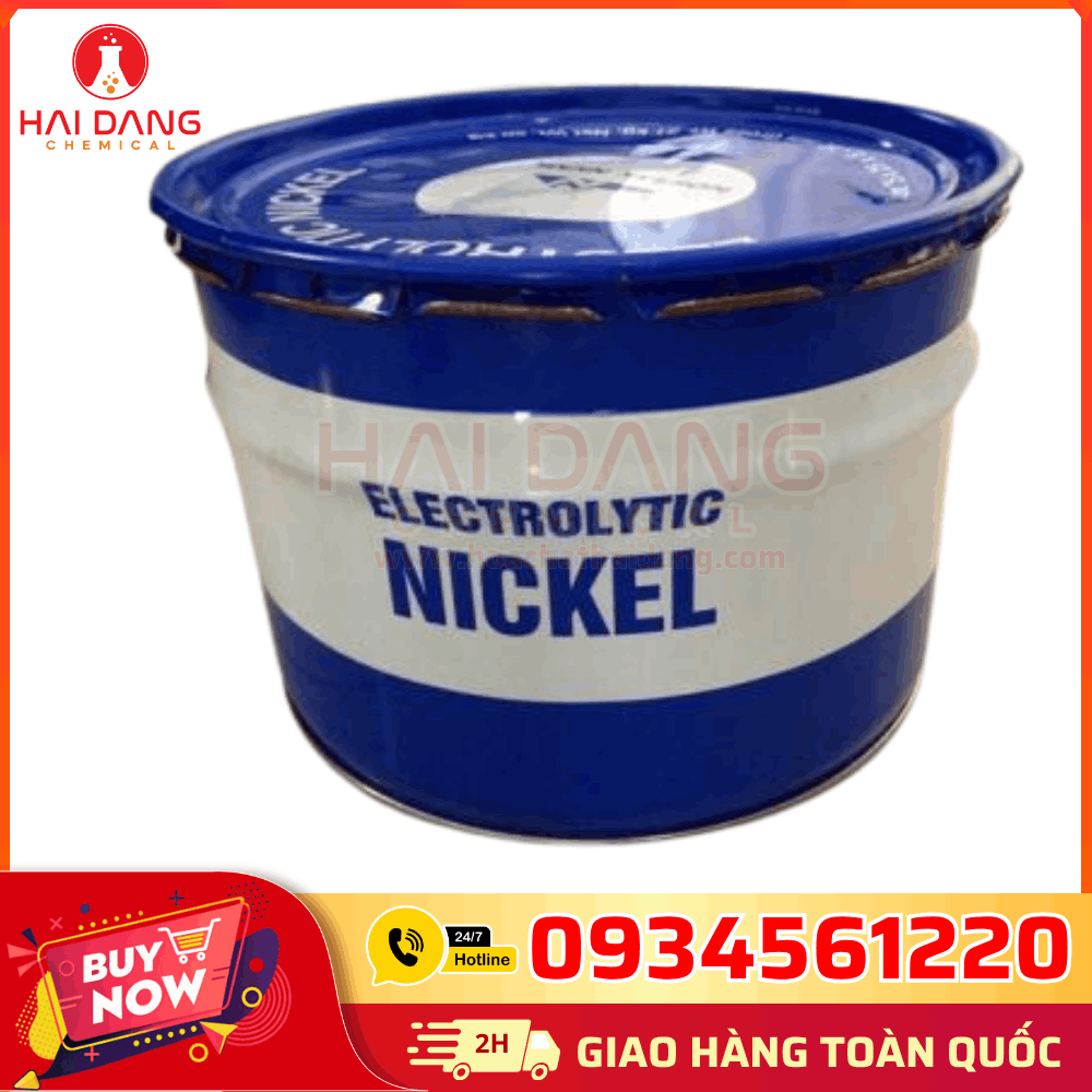 Anode Niken Tấm 1x1 Ni 99.9% Canada – Thùng 50kg, Vật Tư Xi Mạ Niken Chính Hãng