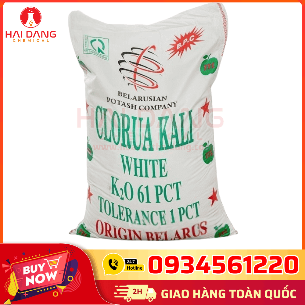 Kali Clorua KCl 99% Belarus 50kg/bao – Phân Bón, Hóa Chất Công Nghiệp