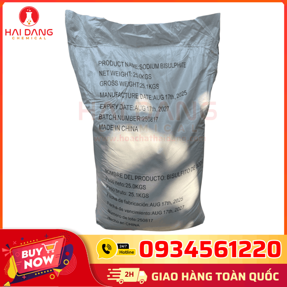Sodium Bisulphite NaHSO₃ 99% – Hóa Chất Công Nghiệp Chính Hãng