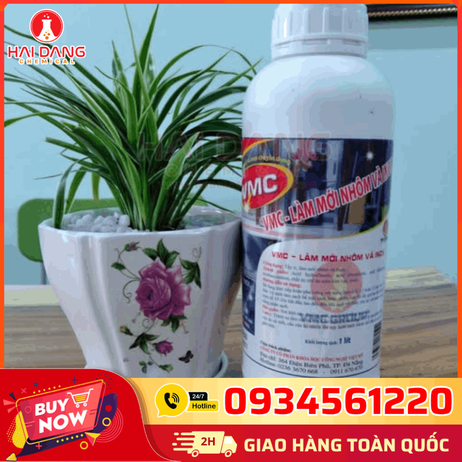 Dung Dịch Làm Mới Nhôm, Inox VMC – Tẩy Rửa Cặn Bẩn, Gỉ Sét, Oxy Hóa