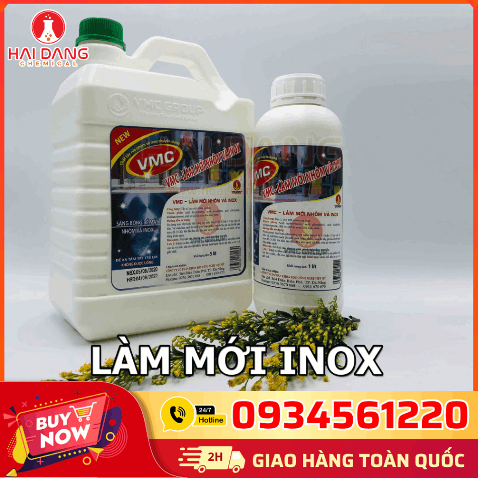 Chất Làm Mới Nhôm Và Inox VMC – Chính Hãng Chuẩn COA, MSDS