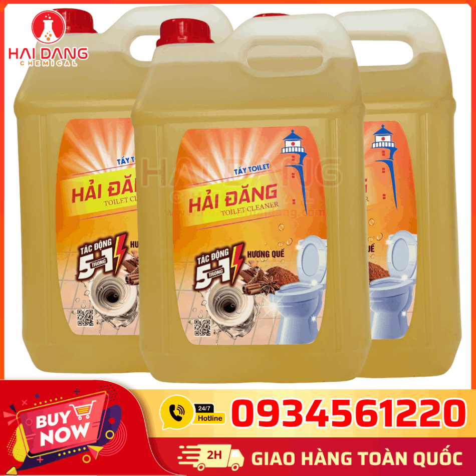 Nước Tẩy Bồn Cầu Hải Đăng – Hương Quế Tự Nhiên, Khử Mùi, Diệt Khuẩn Hiệu Quả