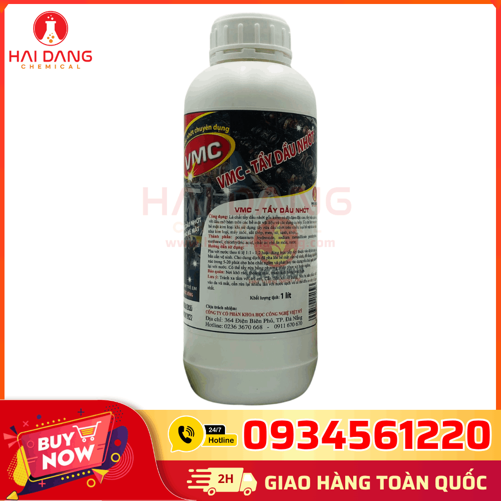 Tẩy Dầu Nhớt VMC Việt Nam 1 Lít – Hóa Chất Tẩy Rửa Cấu Cặn & Dầu Nhớt Hiệu Quả Cao