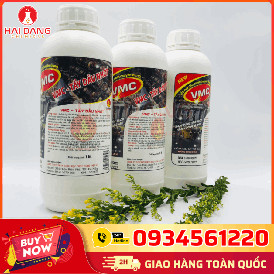 Tẩy Dầu Nhớt VMC 1 Lít – Chính Hãng Việt Nam Chuẩn COA, MSDS