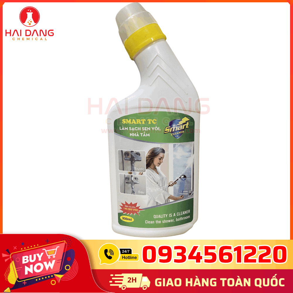Smart TC – Tẩy Cặn Sen Vòi Việt Nam 300ml, Hóa Chất Tẩy Rửa Cặn Vôi & Ố Bẩn