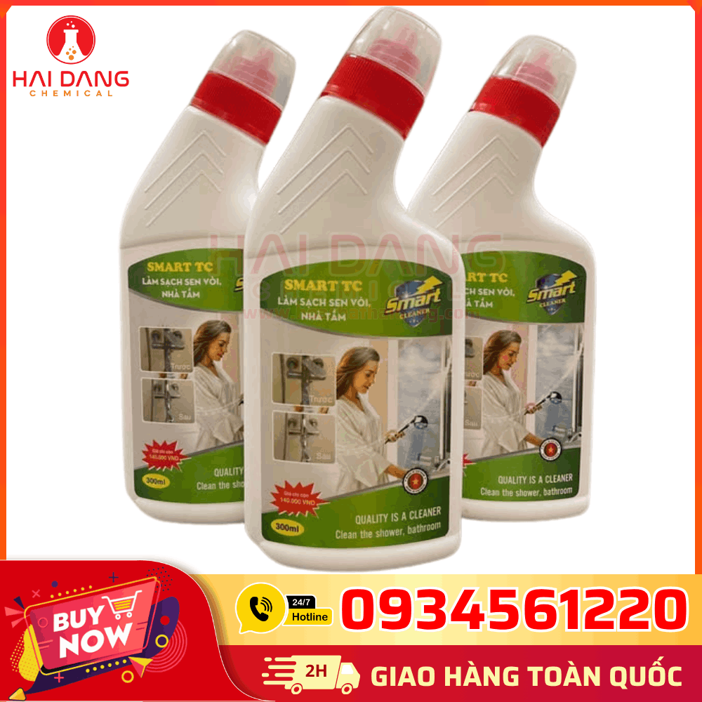 Dung Dịch Tẩy Cặn Sen Vòi Smart TC – Làm Sạch Cặn Bẩn, Khử Vôi Hóa Hiệu Quả