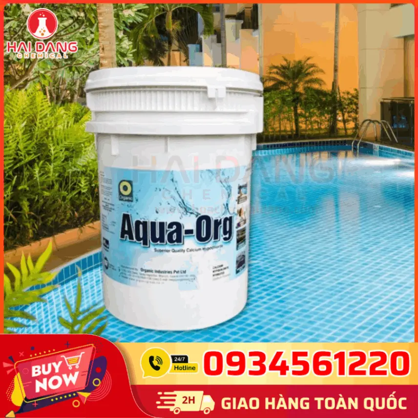 Clorin Aqua Org Nhật Bản – Hóa Chất Khử Trùng Cao Cấp, Oxy Hóa Mạnh, Diệt Vi Khuẩn, Tảo, Nấm Và Ổn Định Chất Lượng Nước.