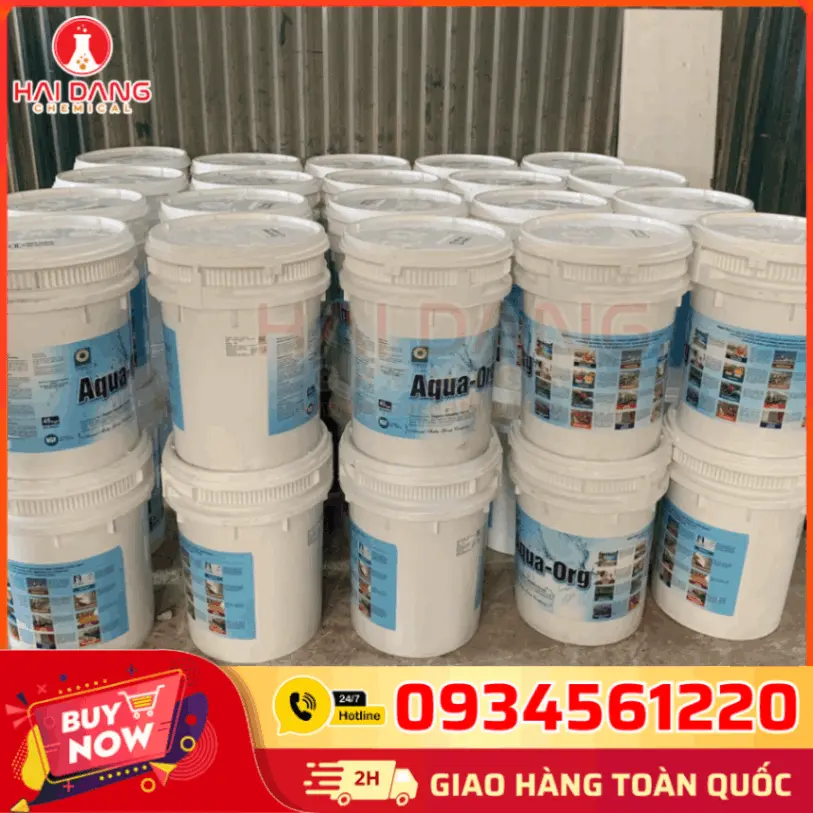 Chlorine Aqua Org 70% – Hóa Chất Thủy Sản Cao Cấp, Làm Trong Nước, Khử Mùi Hôi, Giảm Mầm Bệnh Và Cải Thiện Môi Trường Ao Nuôi.