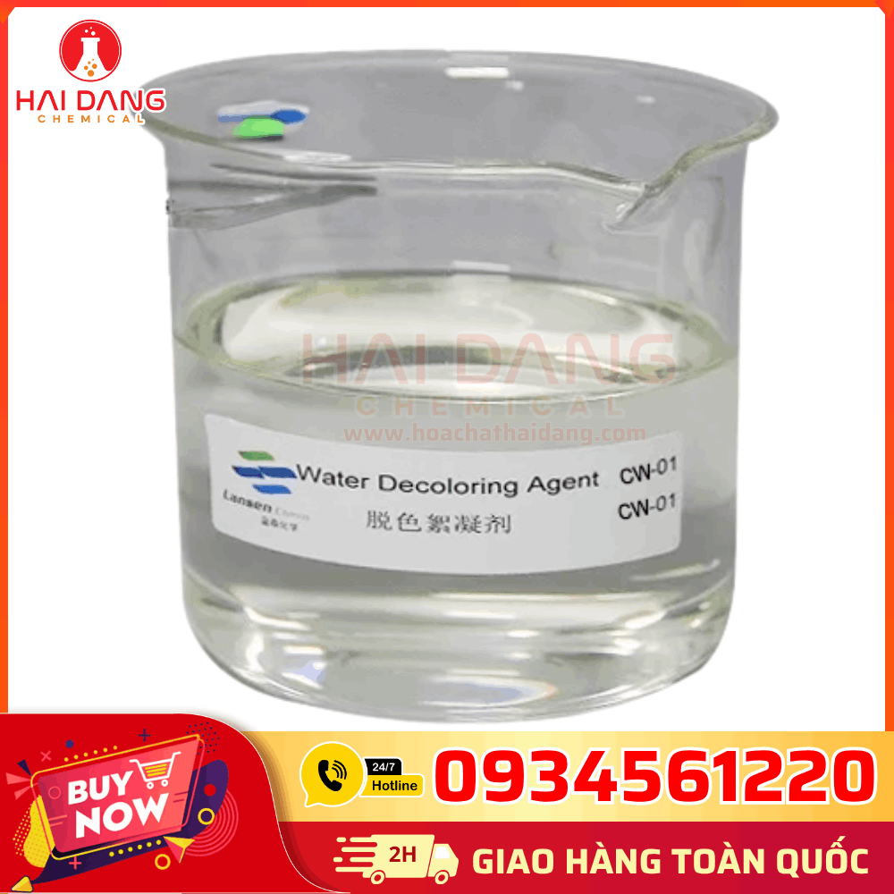 Hóa Chất Khử Màu CW-01 – COA MSDS Đầy Đủ, Bao Bì 25kg, Xuất Xứ Trung Quốc