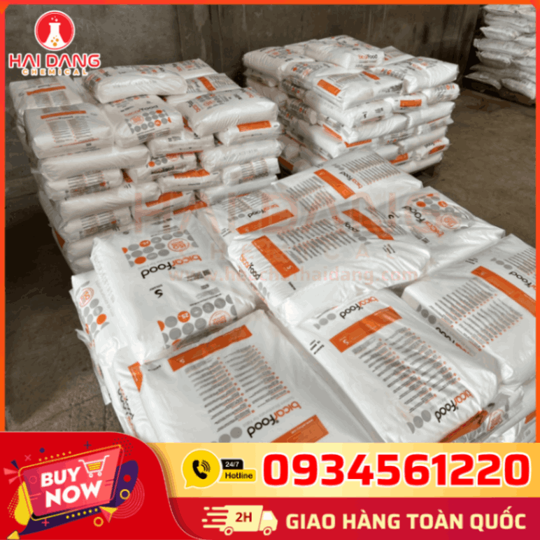 Sodium Bicarbonate 25Kg – Hóa Chất An Toàn, Giúp Ổn Định Độ Kiềm Và Giảm Ăn Mòn Trong Nước Thải.