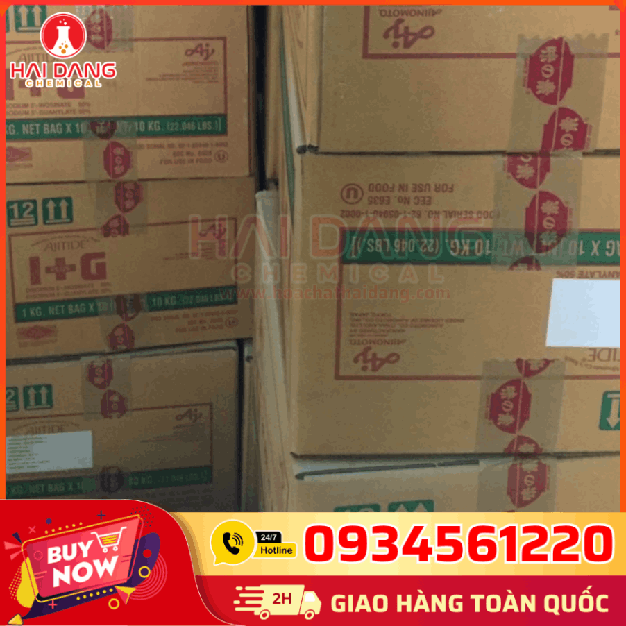 Kho Hóa Chất Hải Đăng – Cung cấp I+G IMP/GMP Ajitide Thái Lan 1kg/gói, hàng nhập khẩu chính hãng, có COA – MSDS, giao hàng toàn quốc.