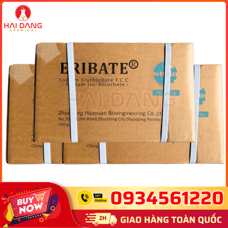 Bao Thùng Sodium Erythorbate 98% Zhucheng – Phụ Gia Bảo Quản Thực Phẩm